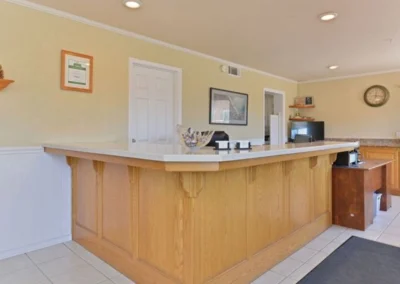 Hotel lobby and registration